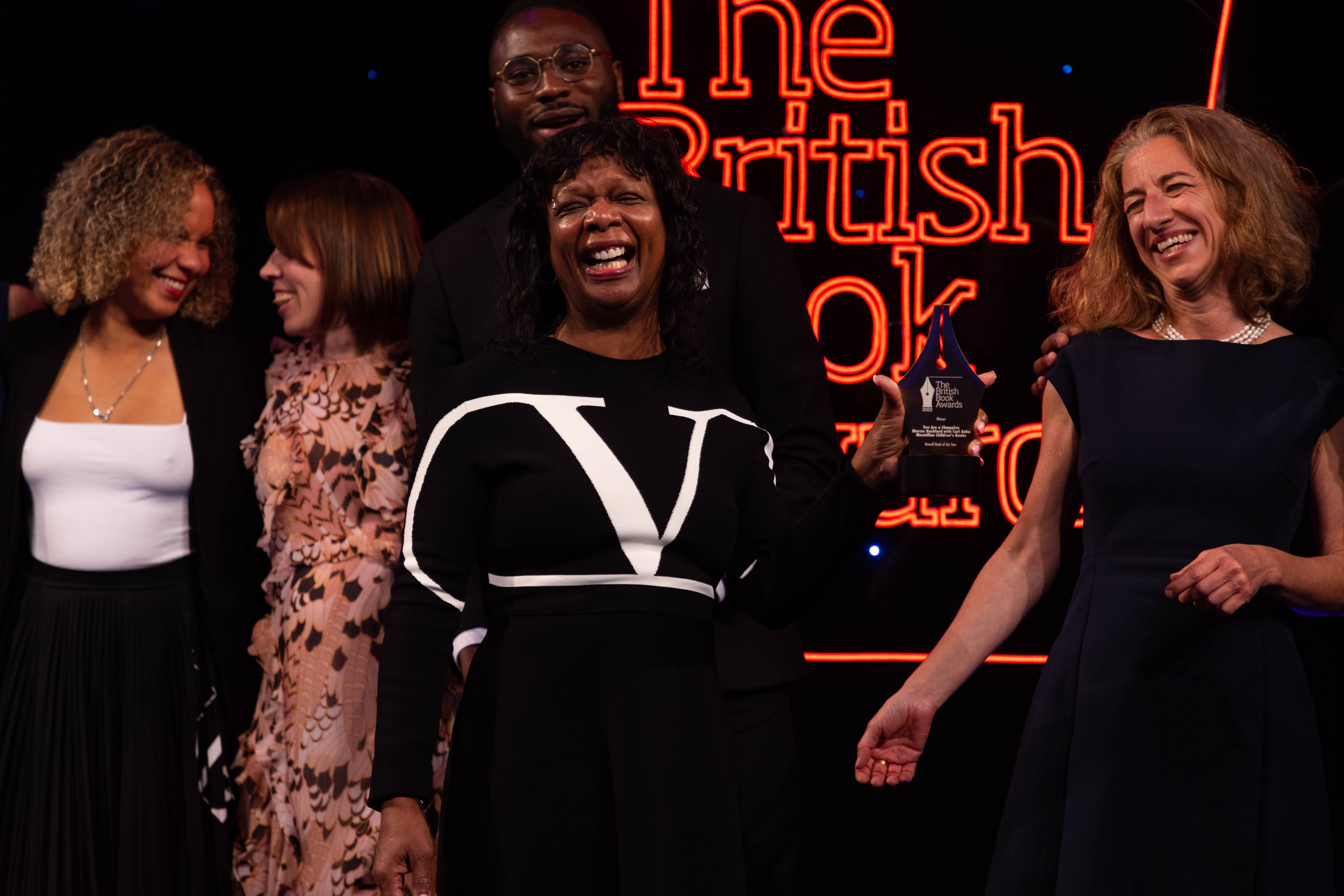 Marcus Rashford's mother Melanie accepts the award for our Overall Book of the Year, You Are a Champion